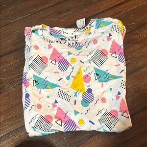 Colorful Geometric Pattern Tee